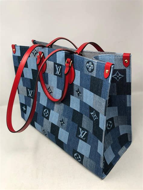 lv on the go tote pink|lv denim on the go.